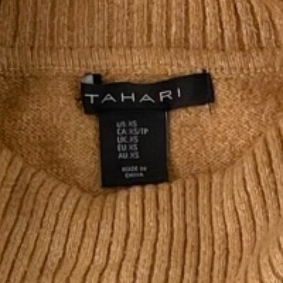 Tahari Dark Caramel Cowl Neck Sweater - Picture 4 of 4